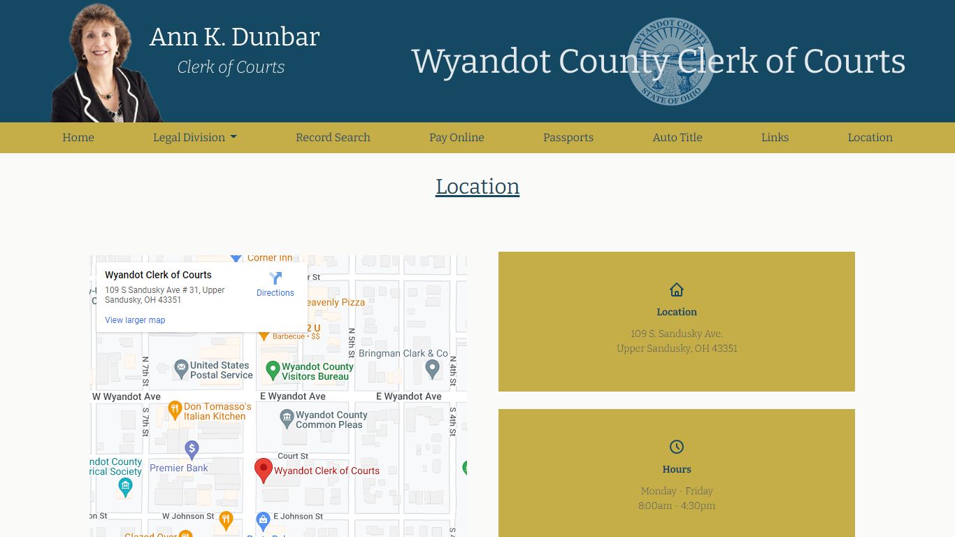 Wyandot County Clerk of Courts